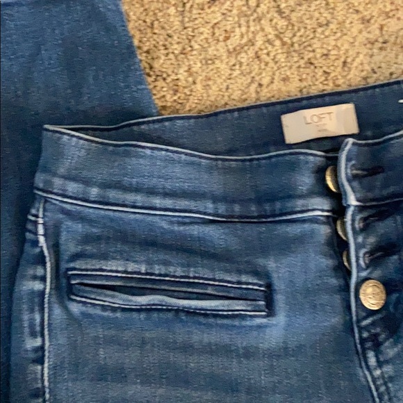 Loft modern skinny ankle jeans - Picture 4 of 16